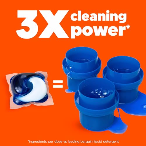 Tide PODS Laundry Detergent Soap with Downy 4-in-1 Stain Remover Freshness Softness Detergent pacs, April Fresh Scent, 32 Count - image 8