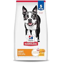 Hills Science Diet Adult 1-6 Light Small Bites Dry Dog Food, Chicken Meal & Barley, 5 lb. Bag