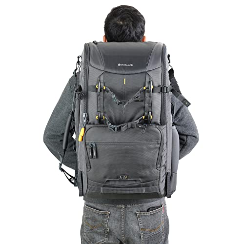 Image of VANGUARD Alta Sky 68 Camera Backpack - 34L Capacity, Rear Access, Super-Telephoto & Drone Compatible, Fits 16 inch Laptop | Rear and Top Access, Supports Up to 800mm Super-Telephoto, Custom Dividers, Rain Cover