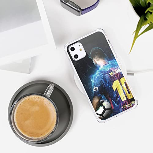 Rsmtci Super Soccer Phone Case For Iphone 11 12 13 14 Pro Max Mini Xr X Xs Max 7 8 Plus Case, Shockproof Designed Clear Phone Case Messi-10 For Women Men Kids Boy Girl Cover Iphone Case #TOP5
