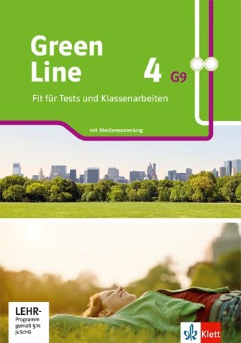 Green Line 4 G9: Fit für Tests und Klassenarbeiten. Arbeitsheft mit Lösungen und Mediensammlung Klasse 8 (Green Line G9. Ausgabe ab 2019)