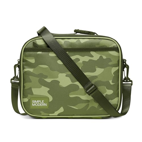 Image of Simple Modern Hadley Lunch Box with Shoulder Strap | Kids & Adults | Insulated Bag with Pockets for Women, Men, Girls, Boys