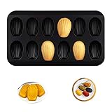 【Ideal für die Herstellung von Gebäck】: 12 Tassen Madeleine-Tabletts sind ideal für die Herstellung von Eiswürfeln, Keksen, Kuchen, Gelees, Süßigkeiten, Schokolade usw. Die Madeleine-Pfanne mit Antihaftbeschichtung kann zur Herstellung von Madeleine-Kuchen bei Familienfeiern, Geburtstagsfeiern und Hochzeitsempfängen verwendet werden usw. Am wichtigsten ist, dass Ihre Kinder bequem bedienen können.