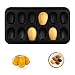 Stampo antiaderente Madeleines Madeleine teglia antiaderente Teglia da forno Madeleines Teglia Stampo per torta Madeleine Shell per Cioccolato Pasticcini e Biscotti Muffin Cupcakes Brownies nero