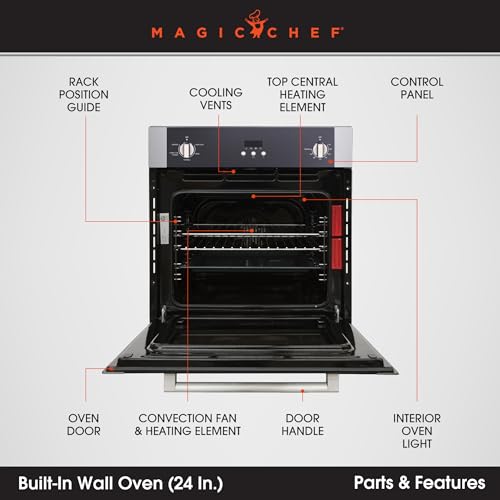 Magic Chef MCSWOE24S Single Electric Wall Oven W/ Convection Feature thumb #1