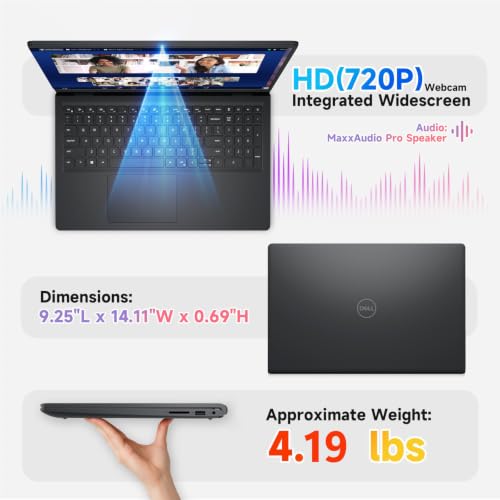 Image of Dell DC15250 15.6 inch Touchscreen Laptop, Intel i7-1355U, 32GB DDR5, 1TB SSD
