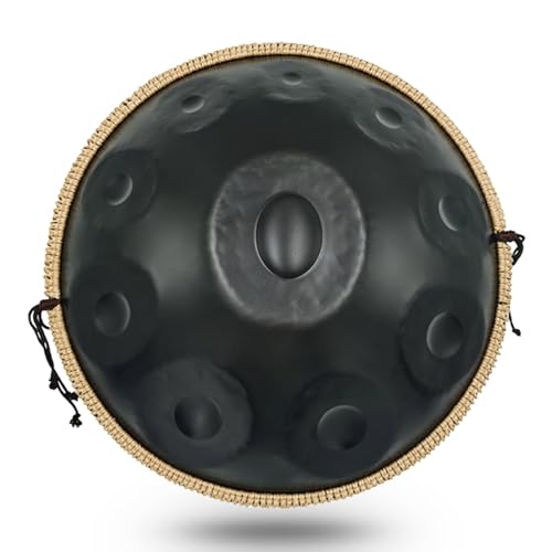 Handpan Drum 10 notas negro clásico de acero profesional miniatura 1