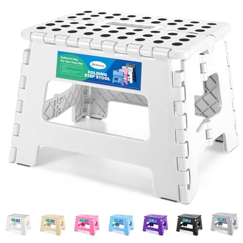 Dyforce Kids Step Stool 9 Inch, 300lbs Folding Step Stool for Toddler