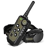 Collar de Adiestramiento para Perros, 3 Modos de Entrenamiento y Recargable, Collar Resistencia al Agua de IP67 para Perros Pequeños Medianos y Grandes, Rango Remoto de 500 Metros