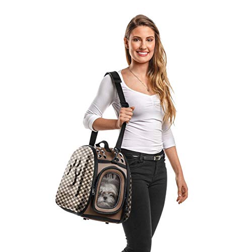 Bolsa Transporte Desmontável em Eva Sanremo para Cães, Bege e  Marrom