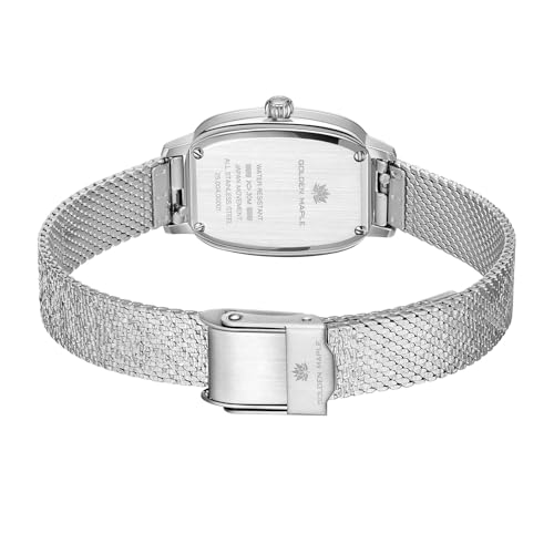 Image of GOLDEN MAPLE Watches for Women, Dainty Gold Watch with Small Stainless Steel Case, Quartz Movement and Water Resistant, Adjustable Mesh Band