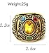 Thanos Rings Infinity War Soul Stone Power Ring Gold Ring Cosplay Costume Prop (alloy 1, 6)