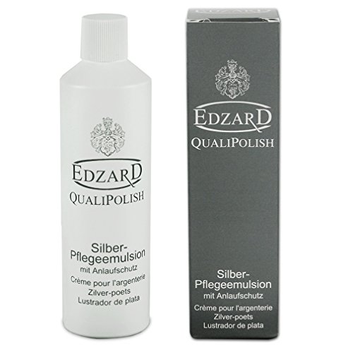 Líquido limpia plata EDZARD QualiPolish de 250 ml con acción protectora antiempañamiento