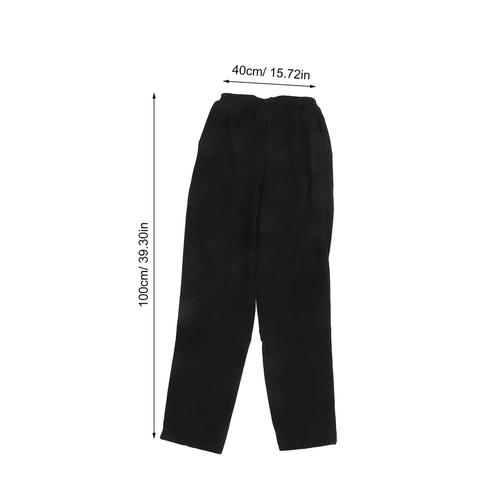 Pantalone Chef Nero in Tessuto Aria per Cucina Uomo Donna Lavoro Estivo Respirante vestibilità