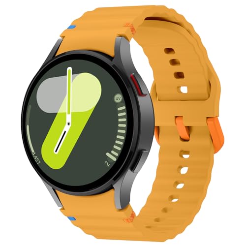 Image of Tobfit Silicone Bands for Samsung Galaxy Watch 7 Strap 40mm 44mm Women Men, 20mm Adjustable Sports Replacement Strap for Galaxy Watch 7 /FE /6 /6 Classic /5 /5 Pro /4 /4 Classic