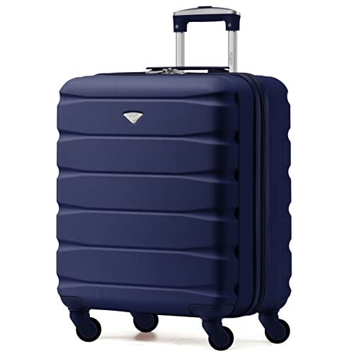 Flight Knight Maleta Rigida Ligera de 4 Ruedas, Equipaje de Mano Aprobado para Aerolineas como British Airways, Tamano Maximo para easyJet Maleta de Cabina Grande 56x45x25cm