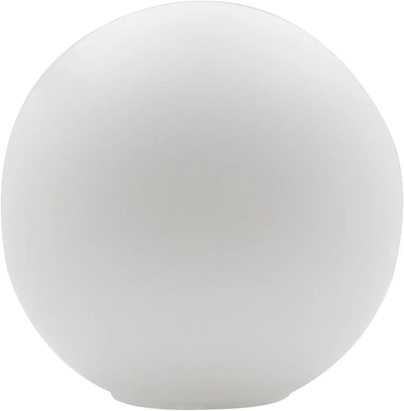 Globo de Vidro 14cm de Diâmetro Leitoso Fosco Esfera Bola Bolinha Sem Colar Para Abajur Pendente Lustre Arandela Jabuticaba