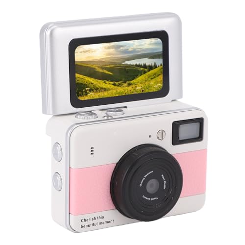 Acogedor �L�[�z���_�[�f�W�^���J�����A4K 68MP �R���p�N�g���g���J�����A1.47�C���`�t���b�v�X�N���[���ƃt���b�V���t���A���s���O�^��p (�s���N)