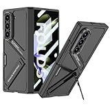 Lunivop Cases Compatible with Samsung Galaxy Z Fold 7 Case with Built-in Screen Protector Kickstand Cover Hinge Protection Full-Body Rugged Heavy Duty Phone Cover for Galaxy Z Fold 7 (Black)