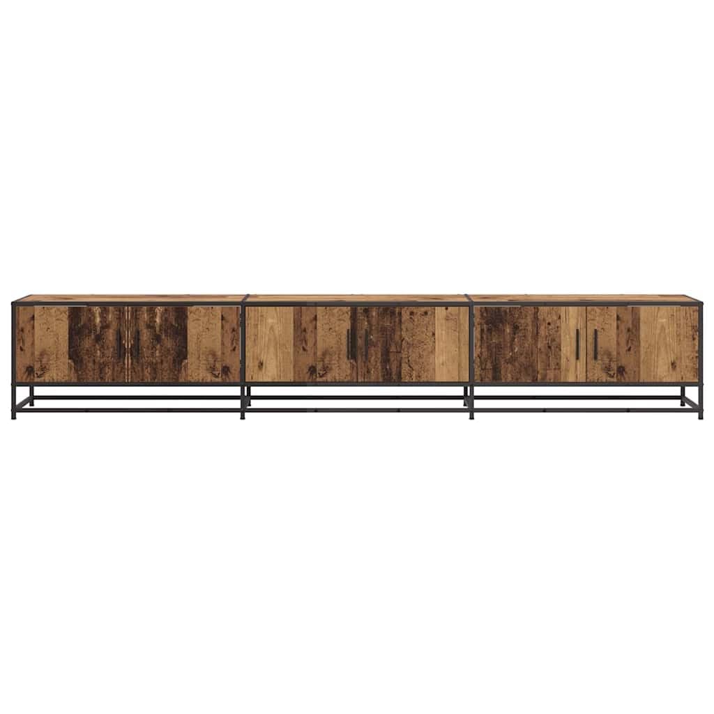 Meuble TV en Bois d'ingénierie 240 x 35 x 41 cm, Banc de Rangement avec étagères et tiroirs, Support Mural pour télévision, Console Moderne pour Salon séjour Chambre