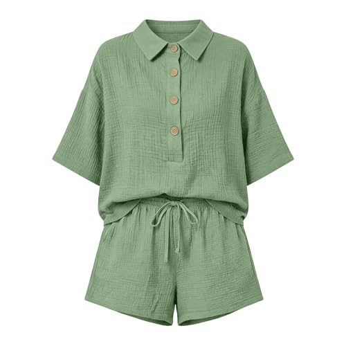 Conjunto casual de dos piezas de ropa de verano ligera para mujer con pantalones cortos de moda 2