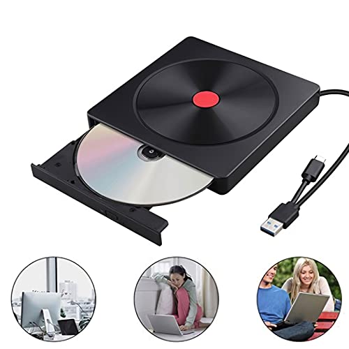 TOTHEBEACH Leitor de DVD externo Blu-ray CD DVD Drive USB 3.0 gravador de DVD portátil ABS DVD Playe