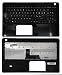 CLICK HELP Tastiera con Top Case Compatibile con Toshiba Satellite L50 L50-B L50D-B (Nera) con Adesivi Layout Italiano