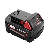 ANTRobut 5.0Ah XC Battery for Milwaukee Battery 18V LITHIUM Replacement for Milwaukee 48-11-1840, 48-11-1815, 48-11-1820, 48-11-1850 Lithium-ion Milwaukee 18-volt Battery