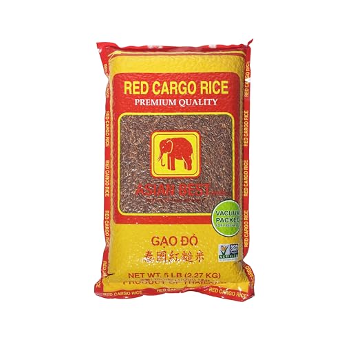 Asian Best Premium Select Authentic Red Rice, Non-GMO, 5 Pound Bag