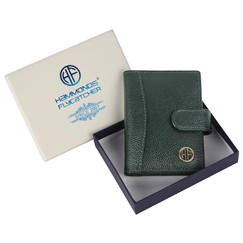 HAMMONDS FLYCATCHER Genuine Leather Card Holder Wallet for Man & Women, RFID Protected ATM/Credit Card Holder Wallet for Men with 18 Slots, Gift for Men, Father, Husband, Boyfriend - Green 7 417tfbNpQ4L