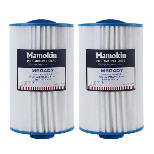 Mamokin Spa Filter 6CH-402 Replaces PMA40L-F2M Master Spas Twilight X268365 X268543 X268511 X268514 Unicel 6CH-402 Filbur FC-0317 2 Male Thread/MPT Hot Tub Filter 2PACK
