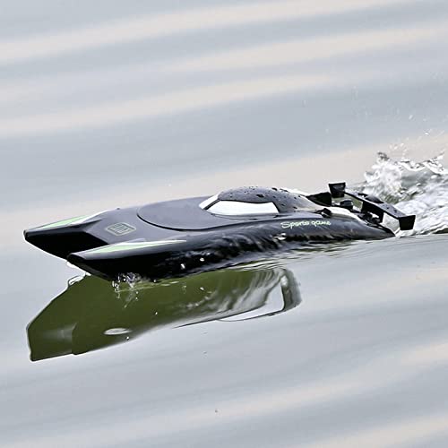 Bateau télécommandé électrique noir modèle RC de course pour adulte - 7