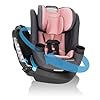 Evenflo REO by Revolve360 Rotating 2-in-1 Convertible Car Seat, 360 Degrees, Infant to Toddler, Forward and Rear Facing, Compact Design, One-time Install (Lenox)