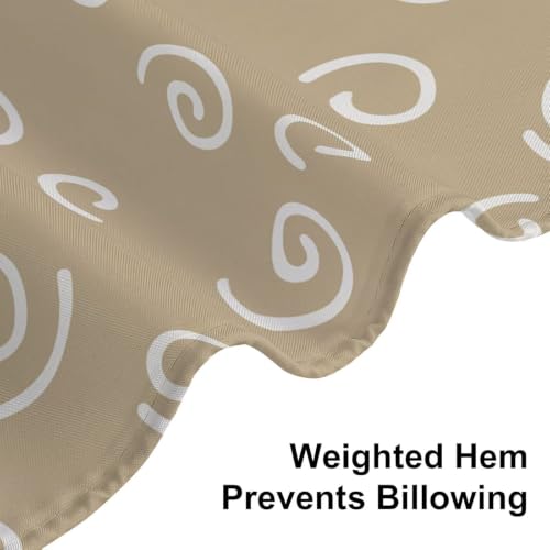 Rideau de douche anti-moisissure et imperméable avec ourlet lesté stable - 7