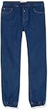 Nautica Boys' Pull-On Stretch Denim Jogger, 5-Pocket Style & Drawstring Closure, Medium Blue, 14-16