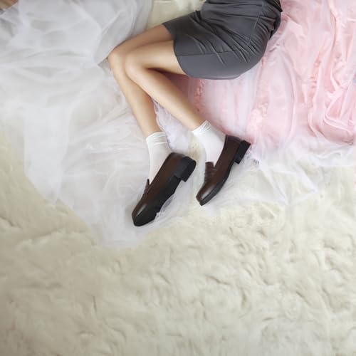 Image of 4 pairs of slouchy socks for women, lightweight velvet, with a baby like texture