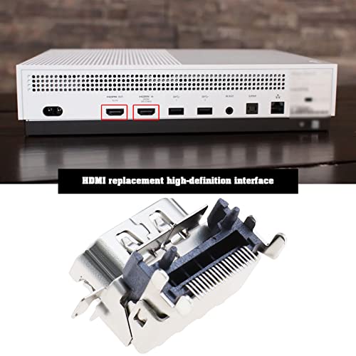 Image of 2Pcs HDMI Port Socket Compatible with Xbox One S Only HDMI Port Socket Plug Jack Interface Connector Replacement Aluminum