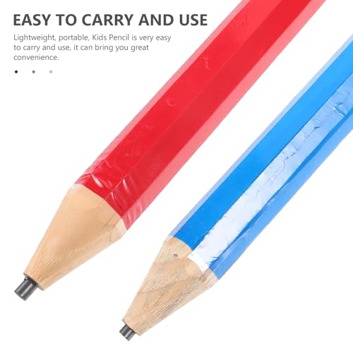 Sosoport 2 lápices grandes de madera para escribir miniatura 3