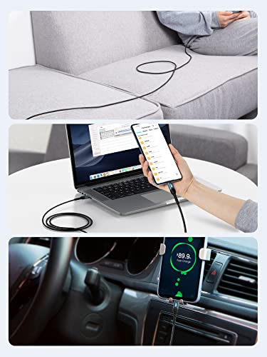 Image of USB C Cable 3A Fast Charging 2 Pack 6.6FT, CableCreation USB-A to USB-C Charge Double-Braided Exterior Compatible with iPad Mini Galaxy S21 S20 S10 S9 Note 10 9 PS5 Controller, USB Type C Cord Blue | Anti Tear Braided, 0.5ft~10ft, 3A Fast Charging, 480Mbps, 56Kohm Pull-up Resistor,for Powerbank Cellphone Android Auto