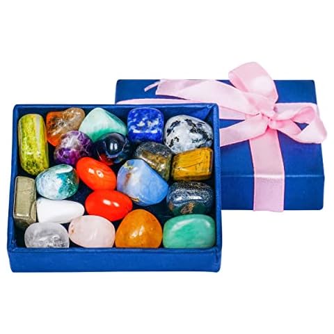 Crystals And Healing Stones - Chakra Crystals - 20 Pcs of Gemstones Kit - Gemstones - Chakra Stones - Crystal Kit - Gem Stones And Crystals - Crystal Gifts Cover