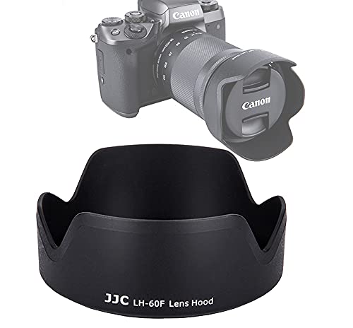JJC LH-60F Bayonet Lens Hood, Compatible con Canon EF-M 18-150mm y RF-S 18-150mm, Reemplazo EW-60F miniatura 1