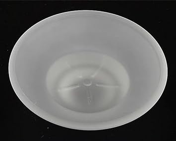 Frosted Glass Soap Dish Round Bathroom Replacement Soap Holder XL40D