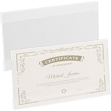 Business License Photo Frame, 25.3x10.1cm/9.96x3.98in Acrylic Clear Cosmetology Barber Esthetician Document Check Frame No Drill Wall Mount Professional Certificate Display Holder for Salon Office