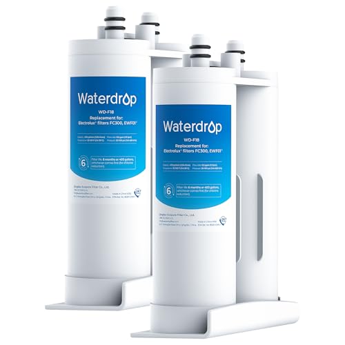 Waterdrop Replacement for EWF01®, FC-300, FC300, EFF-6018A, 241988703 Refrigerator Water Filter, 2 Filters