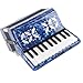 Piano Accordion 22 Key 8 Bass - Adjustable Strap - Pure Sound - Keyboard Instrument for Amateurs & Professionals
