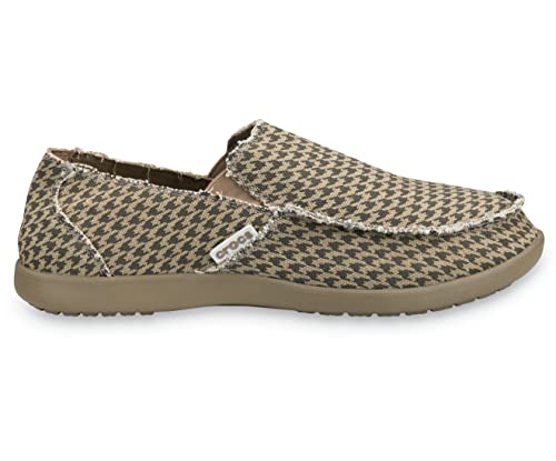Image of Crocs Men's Santa Cruz Slip-On Loafer,Khaki /Houndstooth,8 (D) M US
