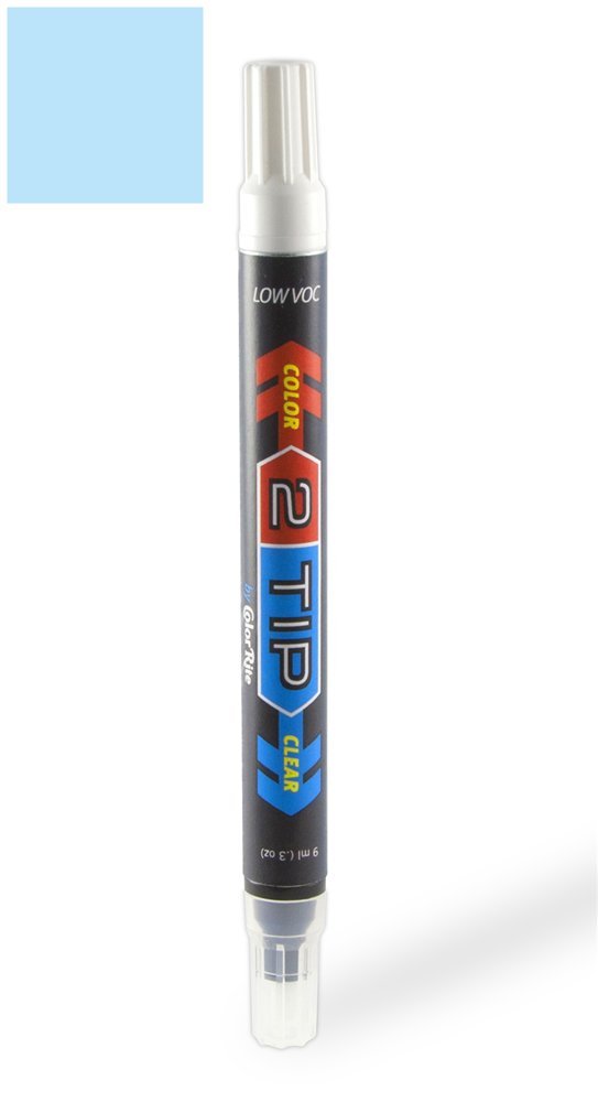 ColorRite 2Tip for Fiat 500 Automotive Touch-up Paint - Luce Blue (Light Blue) Metallic PBA/JBA - Color-and-Clearcoat Package