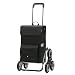Produktbild Andersen Einkaufstrolley Royal Stahlgestell als Treppensteiger klappbar und 45 Liter Einkaufstasche Asta schwarz mit Kühlfach