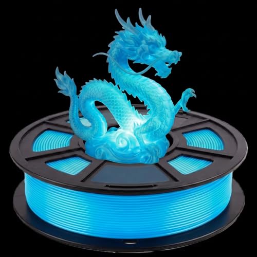 Image of 250G Glow in the Dark 3D Printer Filament 1.75mm Filajoy3D 3D Printing Filament Dimensional Accuracy + /- 0.02mm for Most FDM 3D Printers,Blue