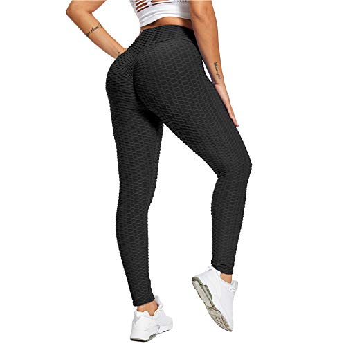 MTOP Yoga Pants for Women Workout Leggings for Women Butt Lifting Leggings for Women Butt Lift Leggings for Women Sport Gym Booty Lifting Leggings for Women (Large, 01, Black)